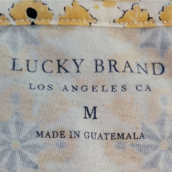 EC LUCKY BRAND BOHO LONG SLEEVE PRINTED TOP SZ.M - Picture 4 of 4